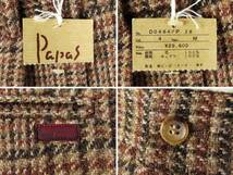 ■PAPAS パパス × Harris Tweed ハリスツイード / 希少 ピーピーケーケー期 / メンズ / タグ付き / ウール チェック パンツ size M_画像4