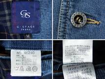 ■G-STAGE ジーステージ Jeans / 46240 / メンズ / インディゴ ウォッシュ加工 / デニム テーラードジャケット size M / アウター_画像3