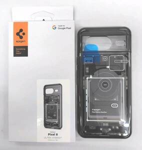 ★【在庫処分価格】Spigen Google Pixel8 ケース クリア TPU バンパーケース 2重構造 ウルトラ・ハイブリッド ACS06279 ゼロワン☆C01-426a