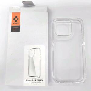 ★【在庫処分価格】Spigen iPhone 15 Pro ケース クリア 　ワイヤレス充電対応　ACS06697 (クリスタル・クリア)☆C01-034a