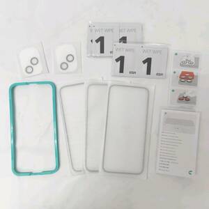 ★【在庫処分価格】ESR for iPhone 15 Plus保護フィルムセット フィルム 3 枚レンズフィルム 2枚☆C01-065a