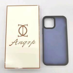 ★【在庫処分価格】Anqrp iPhone12用 ケース iPhone12Pro ケース　半透明 耐衝撃 6.1インチ マットブルー☆C01-113a