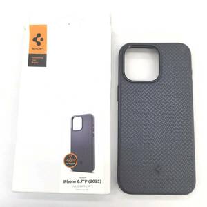 ★【在庫処分価格】Spigen iPhone15ProMax 6.7　ケース Magsafe対応 マグ・アーマー・マグフィット ACS06598 (ネイビー・ブルー)☆C01-189a