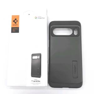 ★【在庫処分価格】Spigen Google Pixel8 Pro ケース スタンド付き タフ・アーマー ACS06319 (ブラック)☆C01-204a