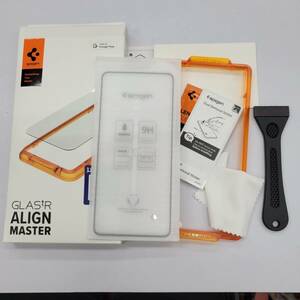 ★【在庫処分価格】Spigen AlignMaster ガラスフィルム Google Pixel 8 用 ガイド枠付き 保護 フィルム 1枚欠品 AGL06353☆C01-297a