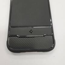 ★【在庫処分価格】Spigen iPhone 15 Pro ケース MagSafe ACS06703 マット・ブラック カーボンデザイン 8809896750349☆C01-308a_画像5