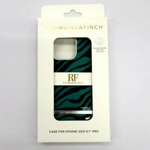 ★【在庫処分価格】iPhone13 Pro ケース Emerald Zebra Richmond & Finch 6.1インチ 7350111353377 ターコイズ ゼブラ柄☆C01-386a