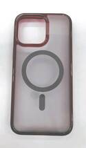 ★【在庫処分価格】Spigen iPhone15ProMax ケース 6.7"　半透明 MagSafe対応 ACS07056 (フロスト・ディープ・レッド)☆C01-335a_画像2
