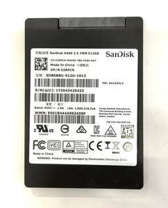 K60112158 SanDisk SATA 512GB 2.5インチ SSD 1点【中古動作品】