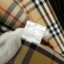 #wnc バーバリー BURBERRY コート 無地 ステンカラー 比翼仕立て ライナー付き カーキ メンズ [849171]_画像7