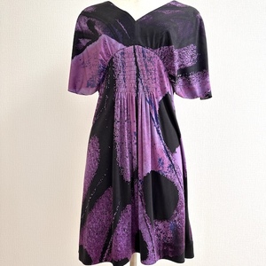 #SNC Vivi Tam Viviennetam One Piece 0 Purple Black Silk Ladies [8584416]