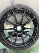 【ガリキズあり】ADVAN Racing RS2 19インチ 9.5J 8.5J ＋35 ホイールタイヤ4本セット_画像3