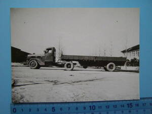 (A44)785 写真 古写真 自動車 日野 日野自動車 トラック トレーラートラック