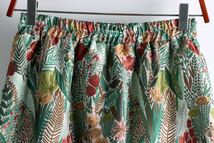 ロングスカート ゴブラン風　素敵織柄　緑色_画像3