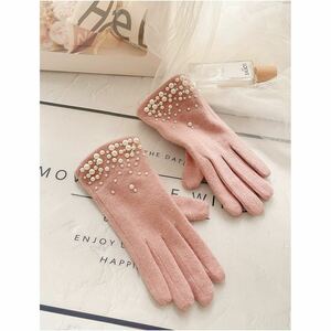  lady's gloves feel of .. warm smartphone correspondence high quality cashmere elegant . piece decoration 