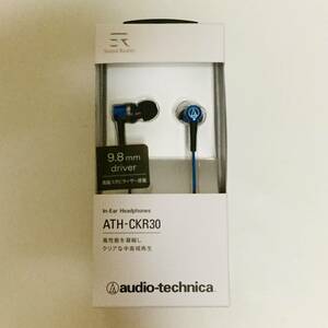 【新品】オーディオテクニカ インナーイヤーヘッドホン(ブルー) ATH-CKR30●匿名配送対応：送料220円～