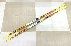 FISCHER フィッシャー XC superlight crown 205cm / サロモン SNS PROFIL / キザキ SC ポール 148cm クロスカントリースキーセット