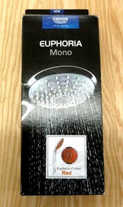 未使用展示品●GROHE/グローエ EUPHORIA Mono ユーフォリアモノカラーズ レッド シャワーヘッド ハンドシャワー グローエジャパン JP183700