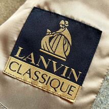 【ほぼ未使用】幻の最高級カシミヤ★稀少L!LANVIN ランバン【繊維の宝石】テーラードジャケット 圧巻美色カーキベージュ メランジ ツイード_画像8