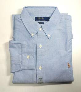 【新品】USA購入 POLO RALPH LAUREN OXFORD BUTTON DOWN SHIRT Lsize CLASSIC FIT BLUE ラルフローレン オックスフォード ボタンダウン 