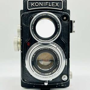 ★実用品★ KONIFLEX コニフレックス 小西六 二眼レフカメラ Konishiroku Hexanon 85mm F3.5 View Hexar 85mm F3.0 #0894の画像4