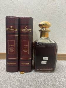 【RSA-1887】1円～ ヘネシー LA COMEDIE TOME1 TOME2 ブランデー 40% 700ml 箱付き 未開栓 Hennessy 酒 アンティーク プレミア 保管品