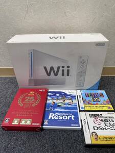 EKA-21.1OH】1円スタート 動作未確認 Wii 本体 カセット セット Wii Sports Resort スーパーマリオコレクション DSソフト ゲーム 保管品