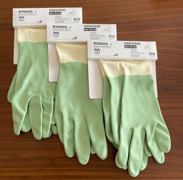 IKEAゴム手袋　Sサイズ×3