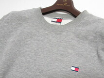 [ja0 HN6117] 【90s フラッグタグ】 TOMMY HILFIGER トミー ヒルフィガー USA製 スウェット size M グレー ヴィンテージ トレーナー_画像2