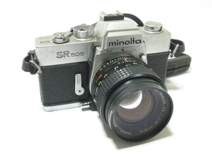 [jan1 HN6966] Minolta ミノルタ SR505 / Minolta ミノルタ MC ROKKOR 50mm F 1.4 【シャッターOK】