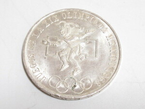 [ja1 HN6905] メキシコオリンピック 1968年 25ペソ 銀貨 メキシコ 五輪