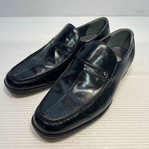 マリクレール 25.5紳士靴 ローファー ビジネス 革靴 黒 美品　管理04
