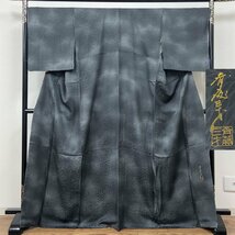 着物月花　斉藤三才　ぼかし染　菊　小紋　未使用品　正絹　丹後ちりめん　tki096_画像1