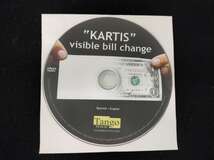 【M112】KARTIS visible bill change　カード　トランプ　お札　お金　DVD　ギミック　マジック　手品_画像3
