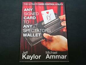 【M51】ANY SIGNED TO ANY SPECTATOLS WALLET　Jeff Kaylor　Michael Ammar　DVD　マジック　手品