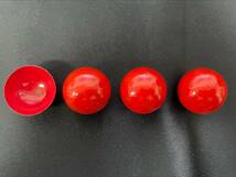 【G509】シカゴの四ツ玉（小） 木製　ボール　ギミック　マジック　手品　_画像2