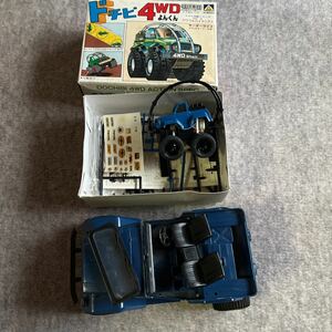 アオシマ ドチビ4WD パワフル　ハイラックス　モーターライズ　トヨタ　ランクル