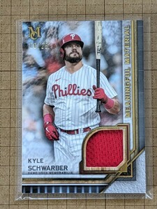 カイル・シュワーバー【MLB 2023 TOPPS MUSEUM COLLECTION BASEBALL】KYLE SCHWARBER MMR-KSC MEANINGFUL MATERIAL ゴールド #/25