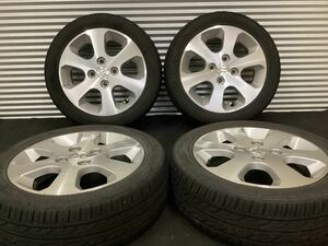 ■スズキ ワゴンR純正[14インチ 4.5J 4穴 PCD100 +50]■DUNLOP EC202[165/55R14]2014年製4本セット■