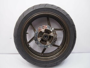 ZX-10R純正リアホイール6.00×17J振れなしZXT00D.06-07年