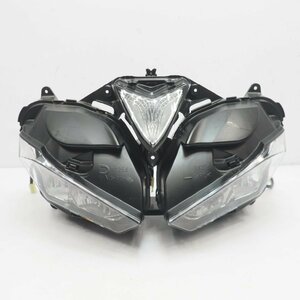 割れ無し!純正ヘッドライト ヘッドランプ YZF-R25 YZFR25 RG10J RH07J YZF-R3 YZFR3 14-18年 15-19年 headlight ノーマルライト