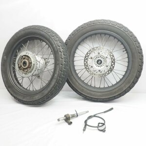 FTR223 ホイール前後セット MC34 アクスルシャフト メーターギア フロントホイール リアホイール 03年 ドラム wheel