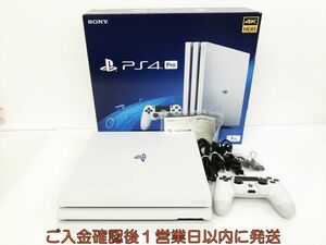 【1円】PS4Pro 本体 セット 1TB ホワイト SONY PlayStation4 CUH-7200B 初期化/動作確認済 プレステ4 G07-285kk/G4