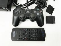 【1円】PS2 本体 セット ブラック SONY PlayStation2 SCPH-18000 未検品ジャンク プレステ2 DC05-800jy/G4_画像2