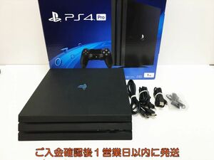 【1円】PS4 Pro 本体/箱 セット CUH-7200B ブラック 1TB ゲーム機本体 SONY 初期化/動作確認済み G09-282ym/G4