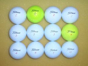 ●中古品●　タイトリス Pro V1 & HVC SOFT FEEL & Pro V1x & TRUFEEL (12球)