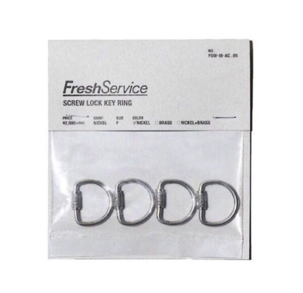 freshservice フレッシュサービス screw lock key ring スクリューロックキーリング 3つセット