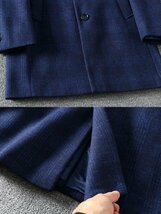 DY-XXHH【実寸48 S-M程度】北欧 高級セレブdesigner*紺 新品 *wool混 大人の豪華リアルラビッ 肉厚 ウール チェスターコート_画像5