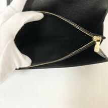 ■美品■ 1円 LOUIS VUITTON ルイ ヴィトン エピ ノワール ポシェット ポルトモネクレディ 二つ折り 長財布 ウォレット ブラック 黒 M63592_画像7