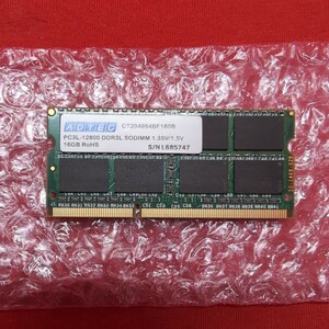 【激レア】ADTEC PC3L-12800 DDR3L SODIMM 16GB 1枚